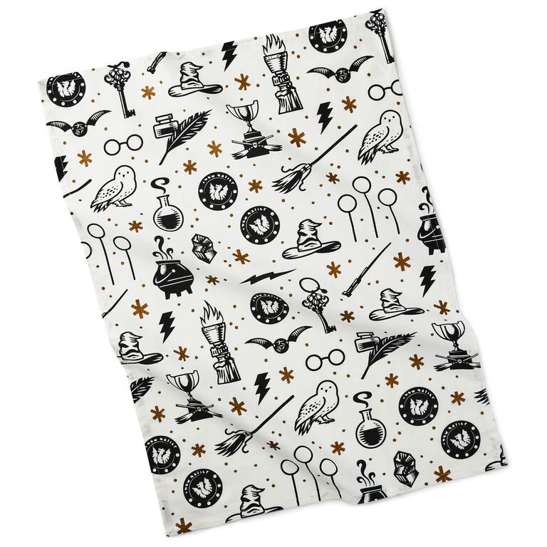 Hallmark Harry Potter™ Wizarding World™ Icons Tea Towel 2 Hallmark Harry Potter™ Wizarding World™ Icons Tea Towel - Image 2