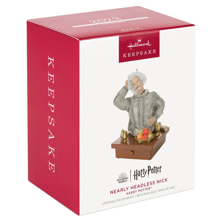 Hallmark Harry Potter™ Nearly Headless Nick™ Ornament With Light And Sound 4 Hallmark Harry Potter™ Nearly Headless Nick™ Ornament With Light And Sound - Image 4