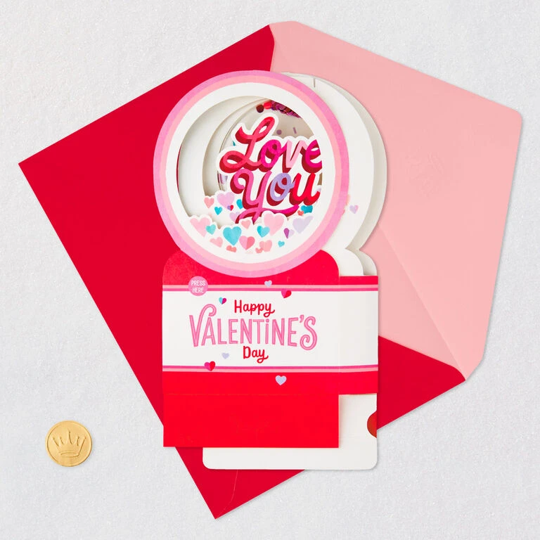 Hallmark All My Love Snow Globe Musical 3D Pop-Up Valentine's Day Card With Motion 5 Hallmark All My Love Snow Globe Musical 3D Pop-Up Valentine's Day Card With Motion - Image 5