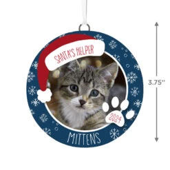 Hallmark Holiday Pet Personalized Text And Photo Ceramic Ornament -Hallmark Holiday Pet Personalized Round Christmas Ornament 1999QHE1711B21 03