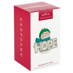 Hallmark Season Of Hope Snowman Ornament With Light 9 Hallmark Season Of Hope Snowman Ornament With Light -Hallmark Hope Sparkly Snowman Keepsake Ornament 2999QGO2659 04