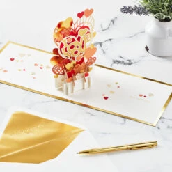 Hallmark All My Love Hearts 3D Pop-Up Love Card 13 Hallmark All My Love Hearts 3D Pop-Up Love Card -Hallmark I Love You Hearts 3D PopUp Love Card 1299LAD2889 06