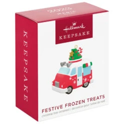 Hallmark Mini Festive Frozen Treats Ornament With Sound, 1.35" 10 Hallmark Mini Festive Frozen Treats Ornament With Sound, 1.35" -Hallmark Ice Cream Truck Keepsake Ornament 1299QXM9199 04
