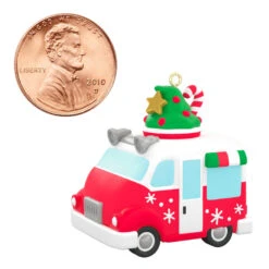 Hallmark Mini Festive Frozen Treats Ornament With Sound, 1.35" 13 Hallmark Mini Festive Frozen Treats Ornament With Sound, 1.35" -Hallmark Ice Cream Truck Keepsake Ornament 1299QXM9199 07