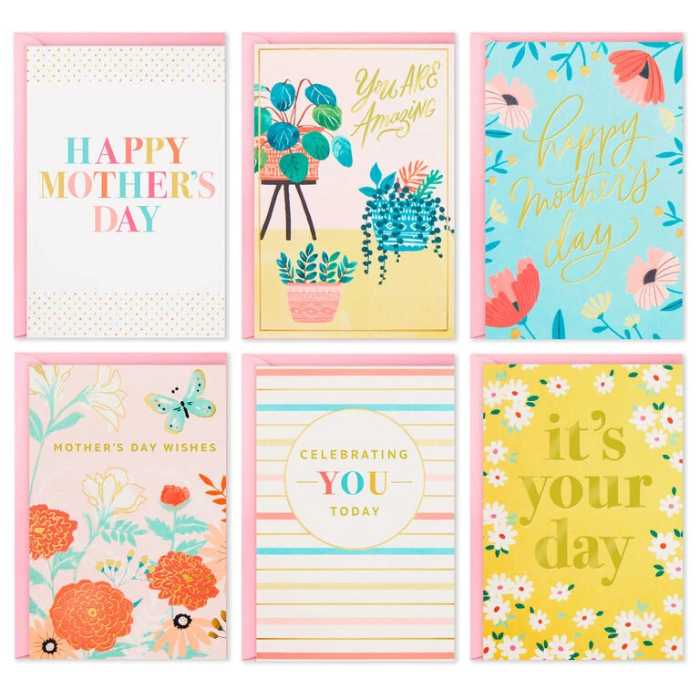 Hallmark Illustrated Floral Assorted Mother's Day Cards, Pack Of 36 1 Hallmark Illustrated Floral Assorted Mother's Day Cards, Pack Of 36