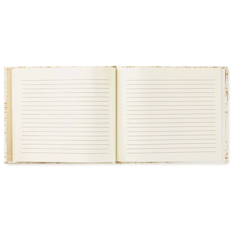 Hallmark Ivory And Gold Guest Book 4 Hallmark Ivory And Gold Guest Book - Image 4