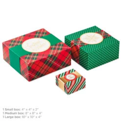 Hallmark Joy To You 3-Pack Christmas Gift Boxes, Assorted Sizes And Designs 9 Hallmark Joy To You 3-Pack Christmas Gift Boxes, Assorted Sizes And Designs -Hallmark Joy to You Assorted Christmas Gift Boxes 55XBC1128 03