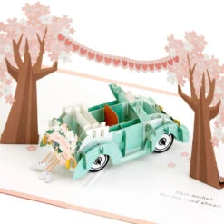 Hallmark Best Wishes For The Road Ahead 3D Pop-Up Wedding Card