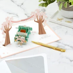 Hallmark Best Wishes For The Road Ahead 3D Pop-Up Wedding Card 17 Hallmark Best Wishes For The Road Ahead 3D Pop-Up Wedding Card -Hallmark Just Married Car 3D PopUp Wedding Card 1299LAD2903 08