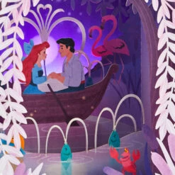 Hallmark Disney The Little Mermaid 3D Pop-Up Musical Valentine's Day Card With Light 11 Hallmark Disney The Little Mermaid 3D Pop-Up Musical Valentine's Day Card With Light -Hallmark Kiss the Girl PopUp Music Light Valentines Day Card 1099VAY9992 04