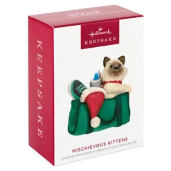 Hallmark Mischievous Kittens Ornament 9 Hallmark Mischievous Kittens Ornament -Hallmark Kitten in Gym Bag Keepsake Ornament 1599QXR8179 04