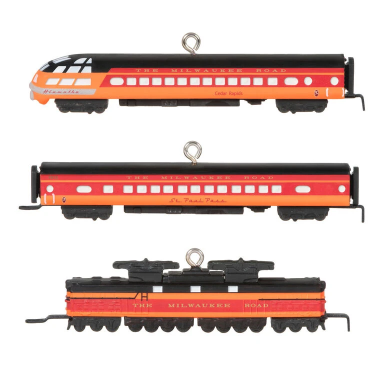 Hallmark Mini Lionel® Milwaukee Road EP-2 Passenger Ornaments, Set Of 3 1 Hallmark Mini Lionel® Milwaukee Road EP-2 Passenger Ornaments, Set Of 3