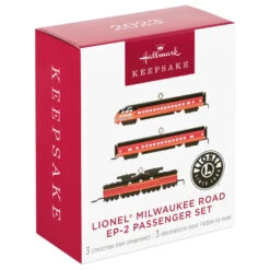 Hallmark Mini Lionel® Milwaukee Road EP-2 Passenger Ornaments, Set Of 3 10 Hallmark Mini Lionel® Milwaukee Road EP-2 Passenger Ornaments, Set Of 3 -Hallmark Lionel Trains Milwaukee Road Cars Keepsake Ornaments 2299QXM9287 04