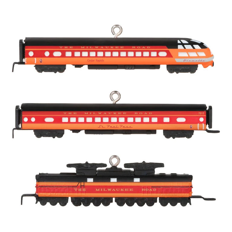 Hallmark Mini Lionel® Milwaukee Road EP-2 Passenger Ornaments, Set Of 3 6 Hallmark Mini Lionel® Milwaukee Road EP-2 Passenger Ornaments, Set Of 3 - Image 6