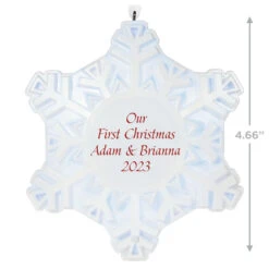 Hallmark Magic Sparkling Snowflake Script Text Personalized Ornament With Light 6 Hallmark Magic Sparkling Snowflake Script Text Personalized Ornament With Light -Hallmark Magic Sparkling Snowflake Script Text Personalized Keepsake Ornament With Light 2999QHE2010B1 03