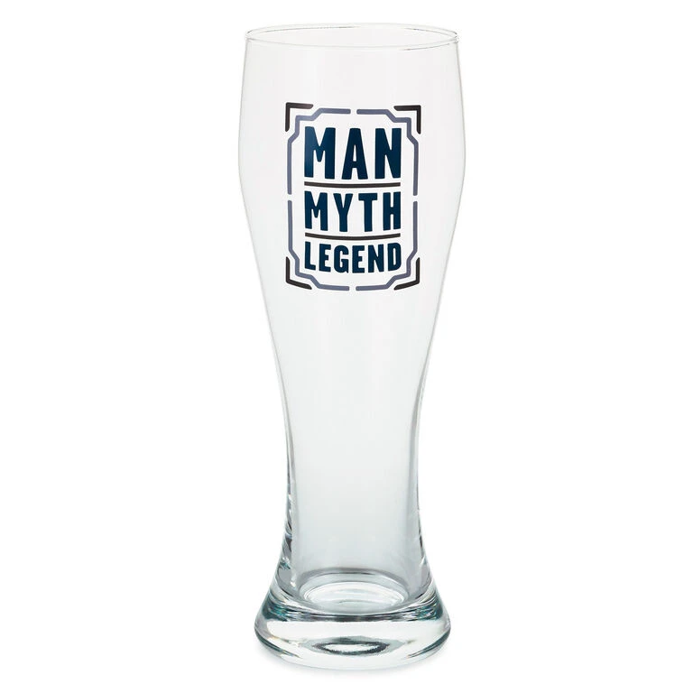 Hallmark Man, Myth, Legend Pilsner Glass, 19.27 Oz. 1 Hallmark Man, Myth, Legend Pilsner Glass, 19.27 Oz.