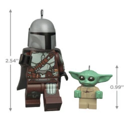 Hallmark The Mandalorian™ And Grogu™ LEGO® Star Wars™ Minifigure Ornaments, Set Of 2 8 Hallmark The Mandalorian™ And Grogu™ LEGO® Star Wars™ Minifigure Ornaments, Set Of 2 -Hallmark Mandalorian Grogu LEGO Minifig Keepsake Ornaments 2499QXI7079 03