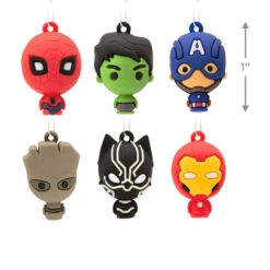 Mini Marvel Super Heroes Shatterproof Hallmark Ornaments, Set Of 6 7 Mini Marvel Super Heroes Shatterproof Hallmark Ornaments, Set Of 6 -Hallmark Marvel Super Heroes Miniature Christmas Ornaments Set of 6 2HCM9228 03
