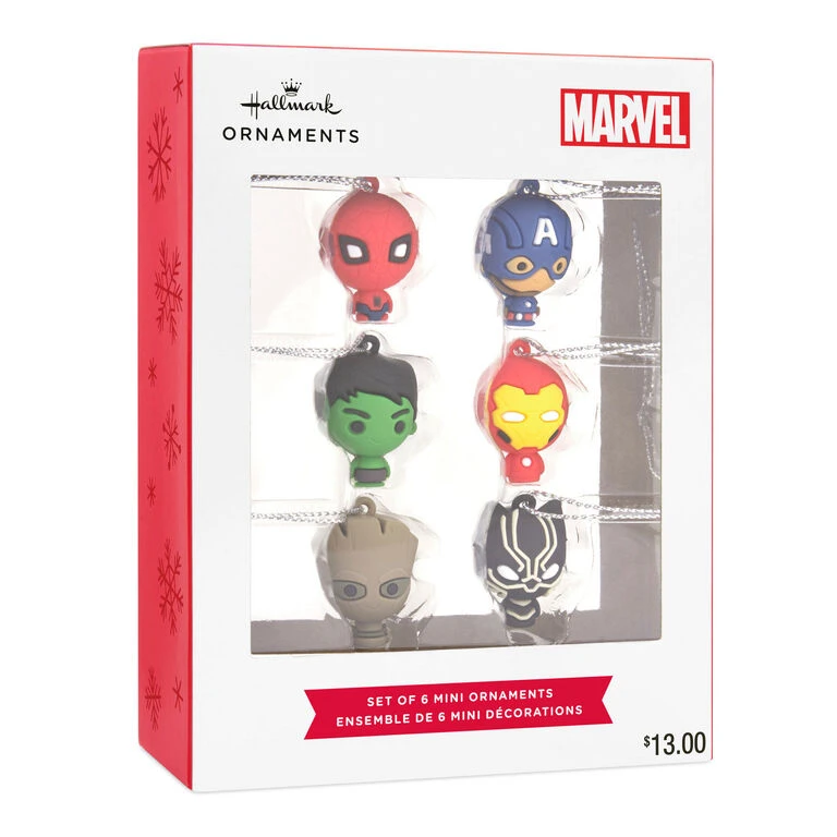 Mini Marvel Super Heroes Shatterproof Hallmark Ornaments, Set Of 6 4 Mini Marvel Super Heroes Shatterproof Hallmark Ornaments, Set Of 6 - Image 4