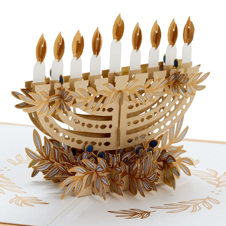 Hallmark Season Full Of Light 3D Pop-Up Hanukkah Card 1 Hallmark Season Full Of Light 3D Pop-Up Hanukkah Card