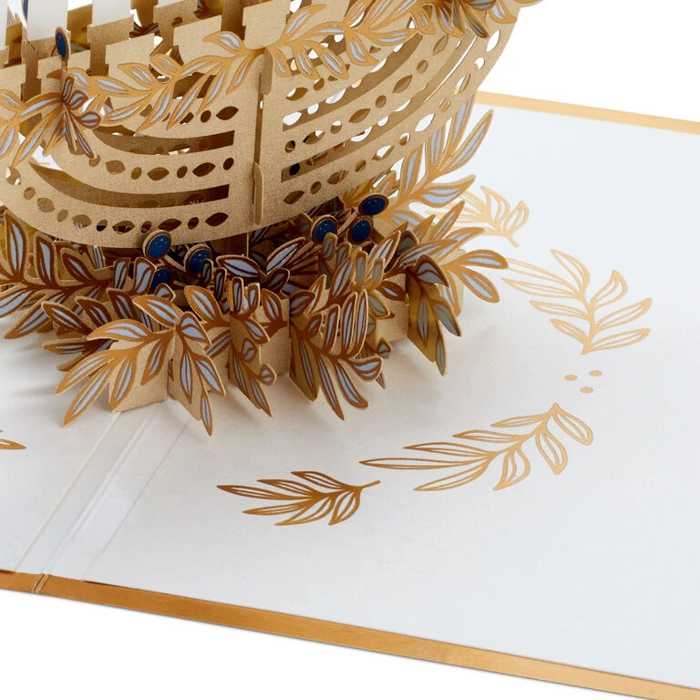 Hallmark Season Full Of Light 3D Pop-Up Hanukkah Card 4 Hallmark Season Full Of Light 3D Pop-Up Hanukkah Card - Image 4