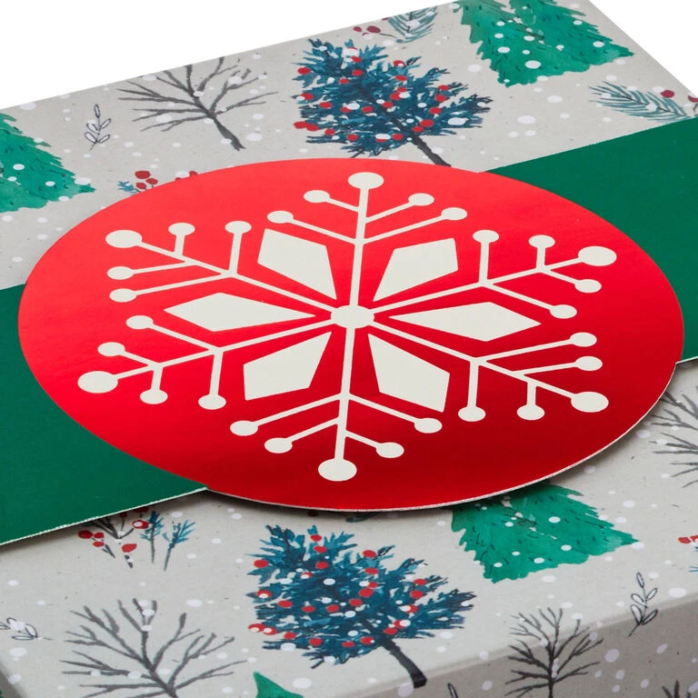 Hallmark Merry And Bright 3-Pack Christmas Gift Boxes, Assorted Sizes And Designs 5 Hallmark Merry And Bright 3-Pack Christmas Gift Boxes, Assorted Sizes And Designs - Image 5