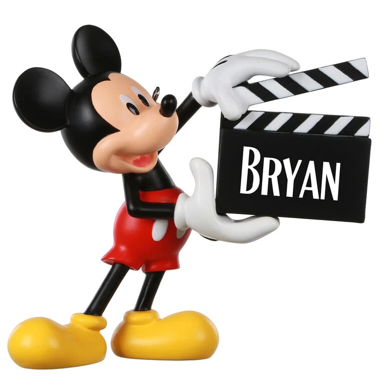 Hallmark Disney Mickey Mouse With Clapperboard Personalized Ornament 1 Hallmark Disney Mickey Mouse With Clapperboard Personalized Ornament