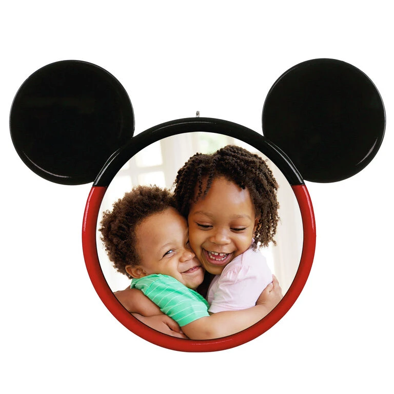 Hallmark Disney Mickey Mouse Ears Silhouette Personalized Photo Ornament 1 Hallmark Disney Mickey Mouse Ears Silhouette Personalized Photo Ornament