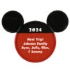 Hallmark Disney Mickey Mouse Ears Silhouette Text Personalized Ornament