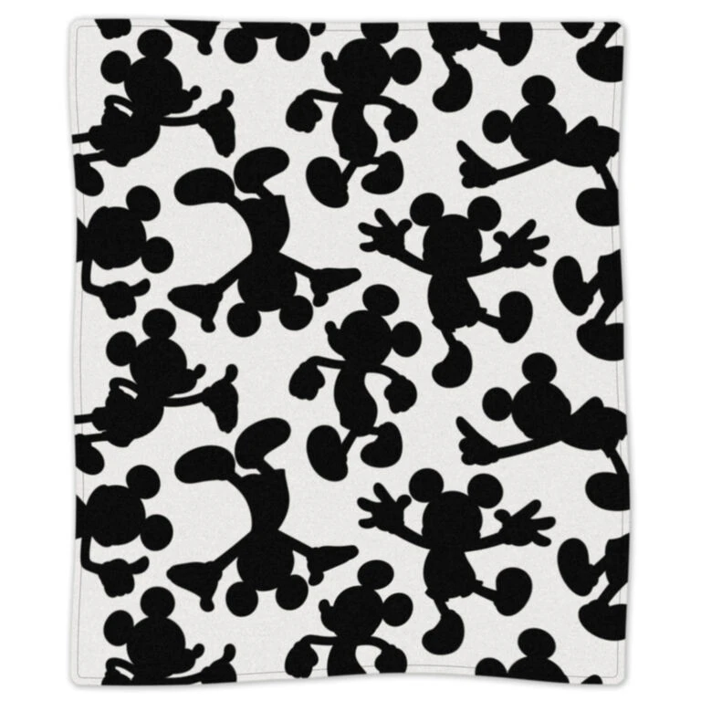 Hallmark Disney Mickey Mouse Silhouettes Throw Blanket, 50x60 2 Hallmark Disney Mickey Mouse Silhouettes Throw Blanket, 50x60 - Image 2