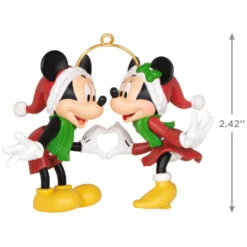 Hallmark Disney Mickey And Minnie A Season Of Love Ornament -Hallmark Mickey and Minnie Hands Heart Keepsake Ornament 2099QXD6667 03