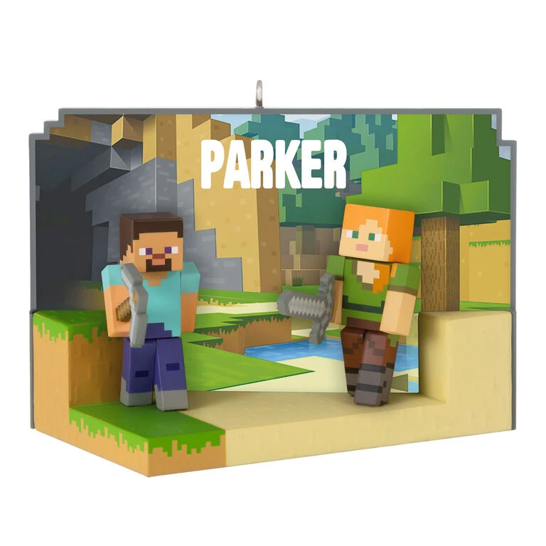 Hallmark Minecraft My World Personalized Ornament 1 Hallmark Minecraft My World Personalized Ornament