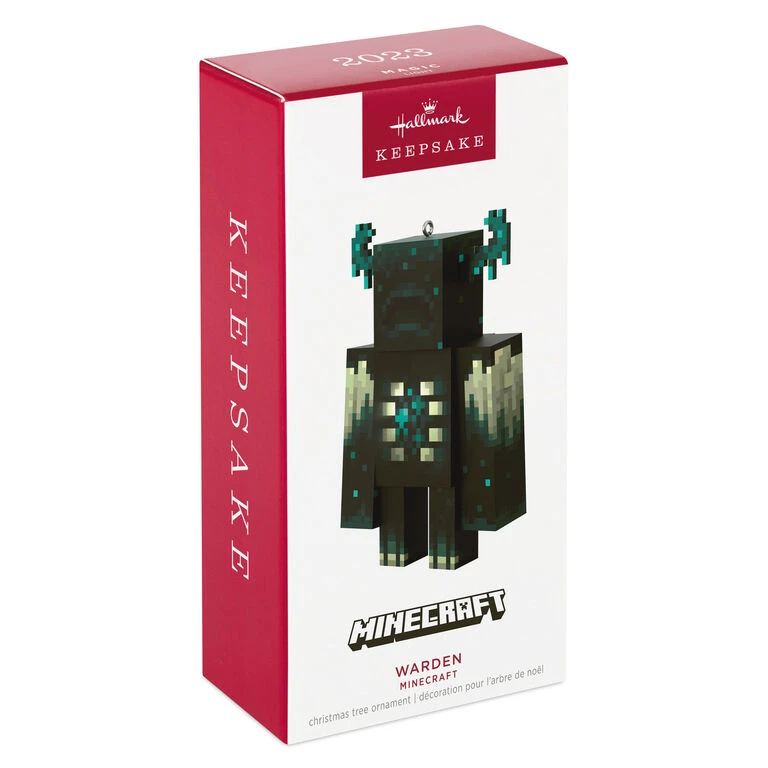 Hallmark Minecraft Warden Ornament With Light 4 Hallmark Minecraft Warden Ornament With Light - Image 4