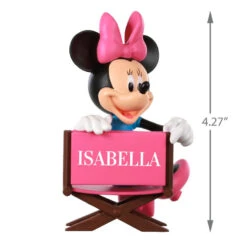 Hallmark Disney Minnie Mouse In Director's Chair Personalized Ornament 6 Hallmark Disney Minnie Mouse In Director's Chair Personalized Ornament -Hallmark Minnie Mouse Directors Chair Personalized Ornament 2499QHE1961B1 03