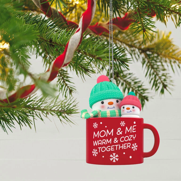 Hallmark Mom & Me Hot Cocoa Mug 2023 Ornament 2 Hallmark Mom & Me Hot Cocoa Mug 2023 Ornament - Image 2