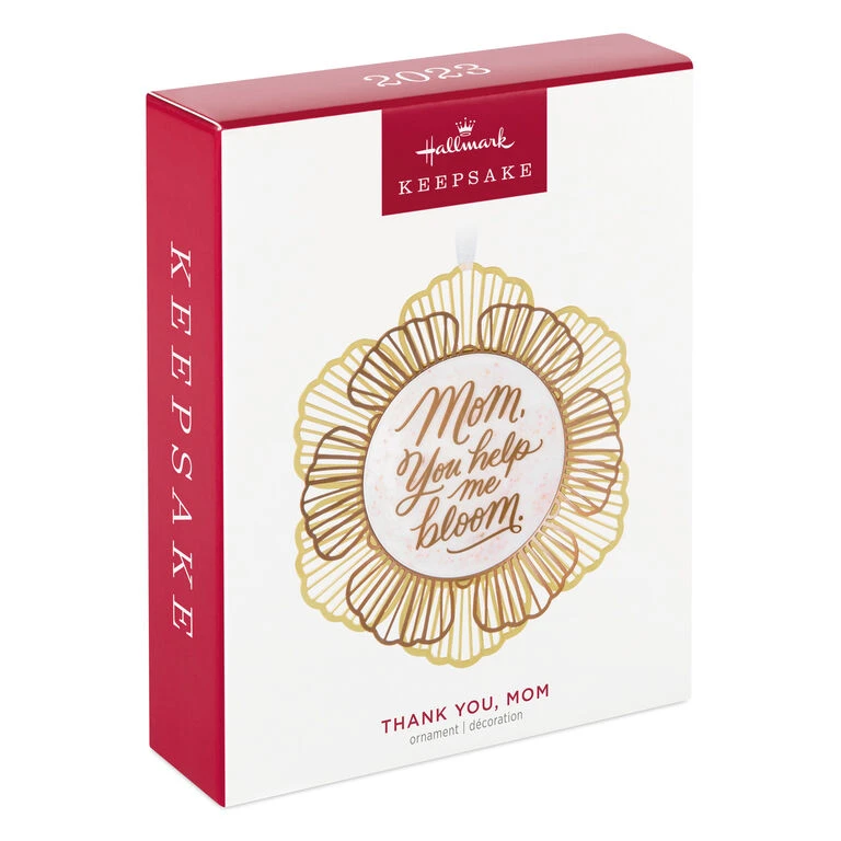 Hallmark Thank You, Mom Metal Ornament 4 Hallmark Thank You, Mom Metal Ornament - Image 4