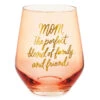 Hallmark Mom, The Perfect Blend Stemless Wine Glass 14 Oz.