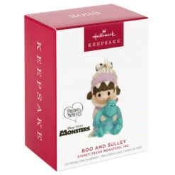 Hallmark Disney/Pixar Precious Moments Monsters, Inc. Boo And Sulley Porcelain Ornament -Hallmark Monsters Inc. Boo and Sulley Keepsake Ornament 3999QXD6629 04