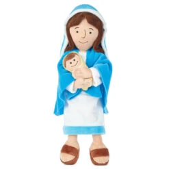Hallmark 11 Hallmark Mother Mary Holding Baby Jesus Stuffed Doll, 12.75"