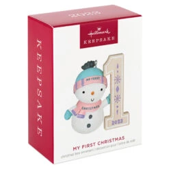 Hallmark My First Christmas Snowman 2023 Ornament 9 Hallmark My First Christmas Snowman 2023 Ornament -Hallmark My 1st Christmas Snowman Keepsake Ornament 1699QGO2739 04