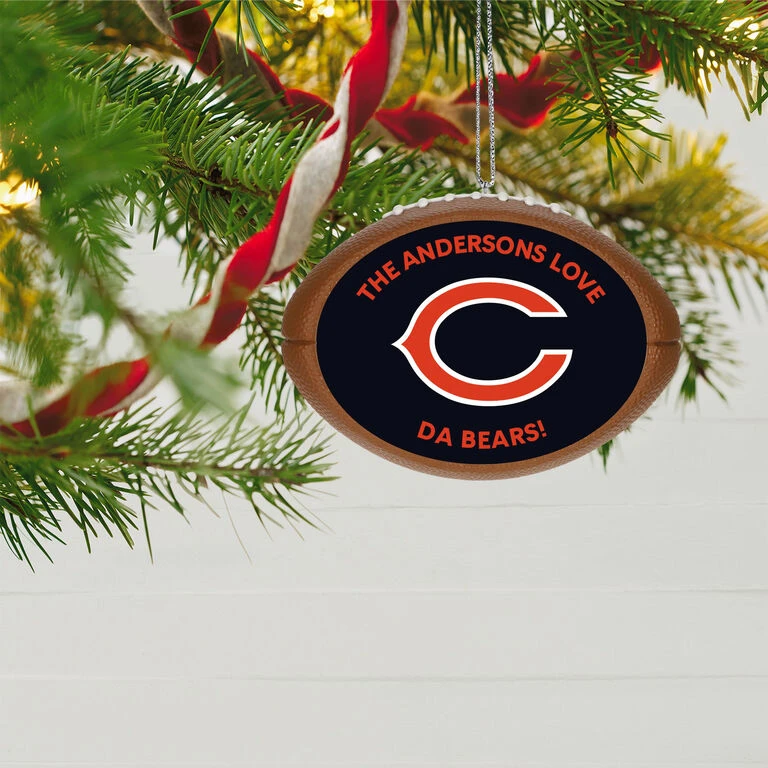 Hallmark NFL Football Chicago Bears Text Personalized Ornament 2 Hallmark NFL Football Chicago Bears Text Personalized Ornament - Image 2