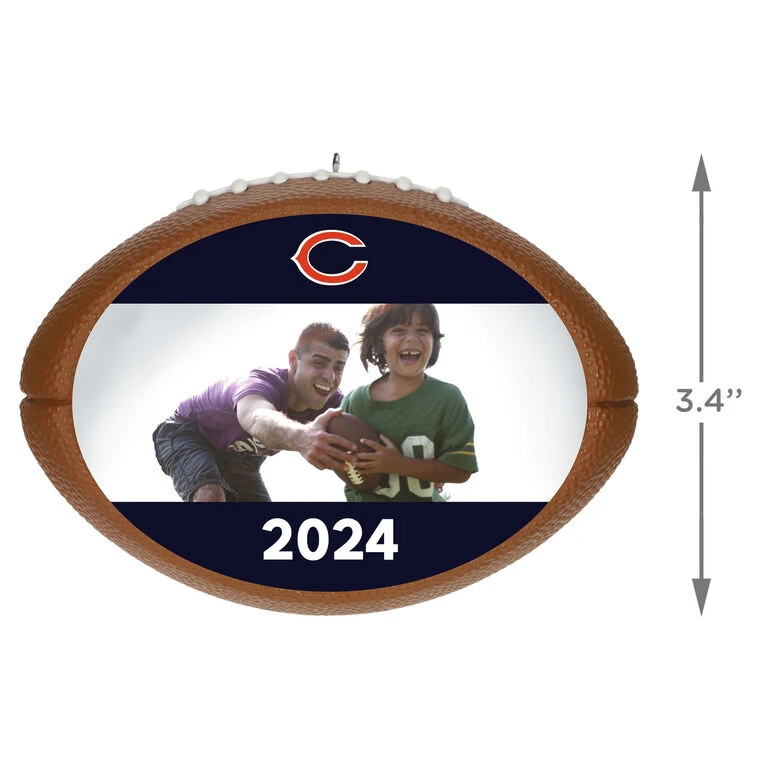 Hallmark NFL Football Chicago Bears Text And Photo Personalized Ornament 3 Hallmark NFL Football Chicago Bears Text And Photo Personalized Ornament - Image 3