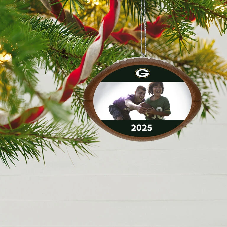 Hallmark NFL Football Green Bay Packers Text And Photo Personalized Ornament 2 Hallmark NFL Football Green Bay Packers Text And Photo Personalized Ornament - Image 2