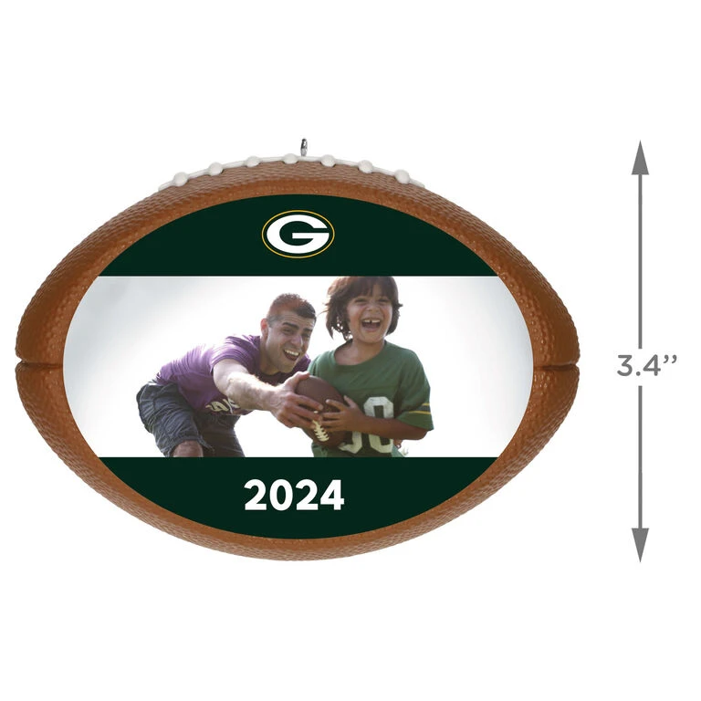 Hallmark NFL Football Green Bay Packers Text And Photo Personalized Ornament 3 Hallmark NFL Football Green Bay Packers Text And Photo Personalized Ornament - Image 3