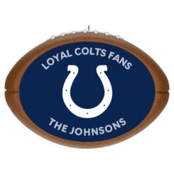 Hallmark NFL Football Indianapolis Colts Text Personalized Ornament