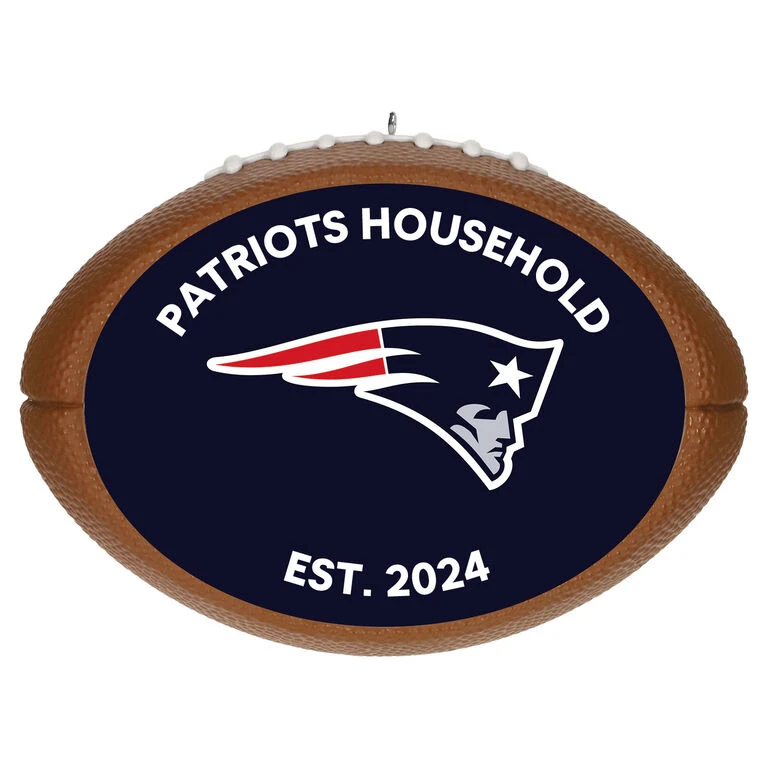 Hallmark NFL Football New England Patriots Text Personalized Ornament 1 Hallmark NFL Football New England Patriots Text Personalized Ornament