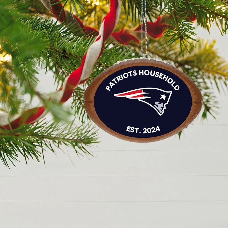 Hallmark NFL Football New England Patriots Text Personalized Ornament 2 Hallmark NFL Football New England Patriots Text Personalized Ornament - Image 2