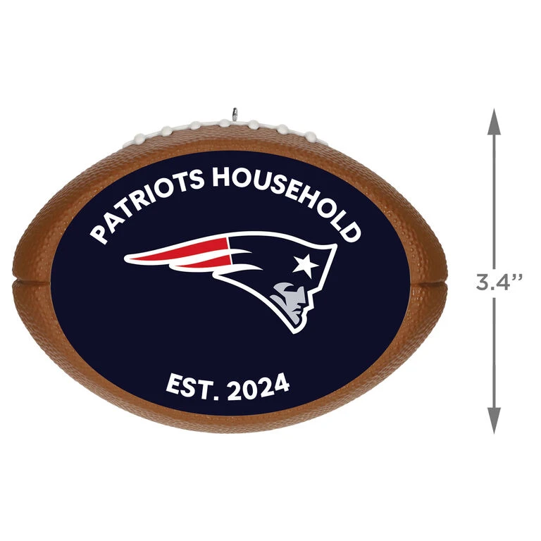 Hallmark NFL Football New England Patriots Text Personalized Ornament 3 Hallmark NFL Football New England Patriots Text Personalized Ornament - Image 3