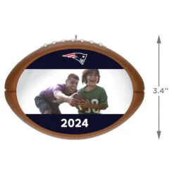 Hallmark NFL Football New England Patriots Text And Photo Personalized Ornament -Hallmark NFL Football New England Patriots Text and Photo Personalized Ornament 2499QHE1985B15 03
