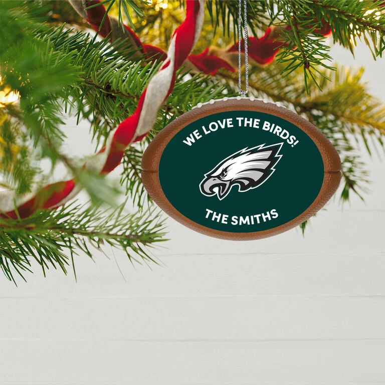 Hallmark NFL Football Philadelphia Eagles Text Personalized Ornament 2 Hallmark NFL Football Philadelphia Eagles Text Personalized Ornament - Image 2